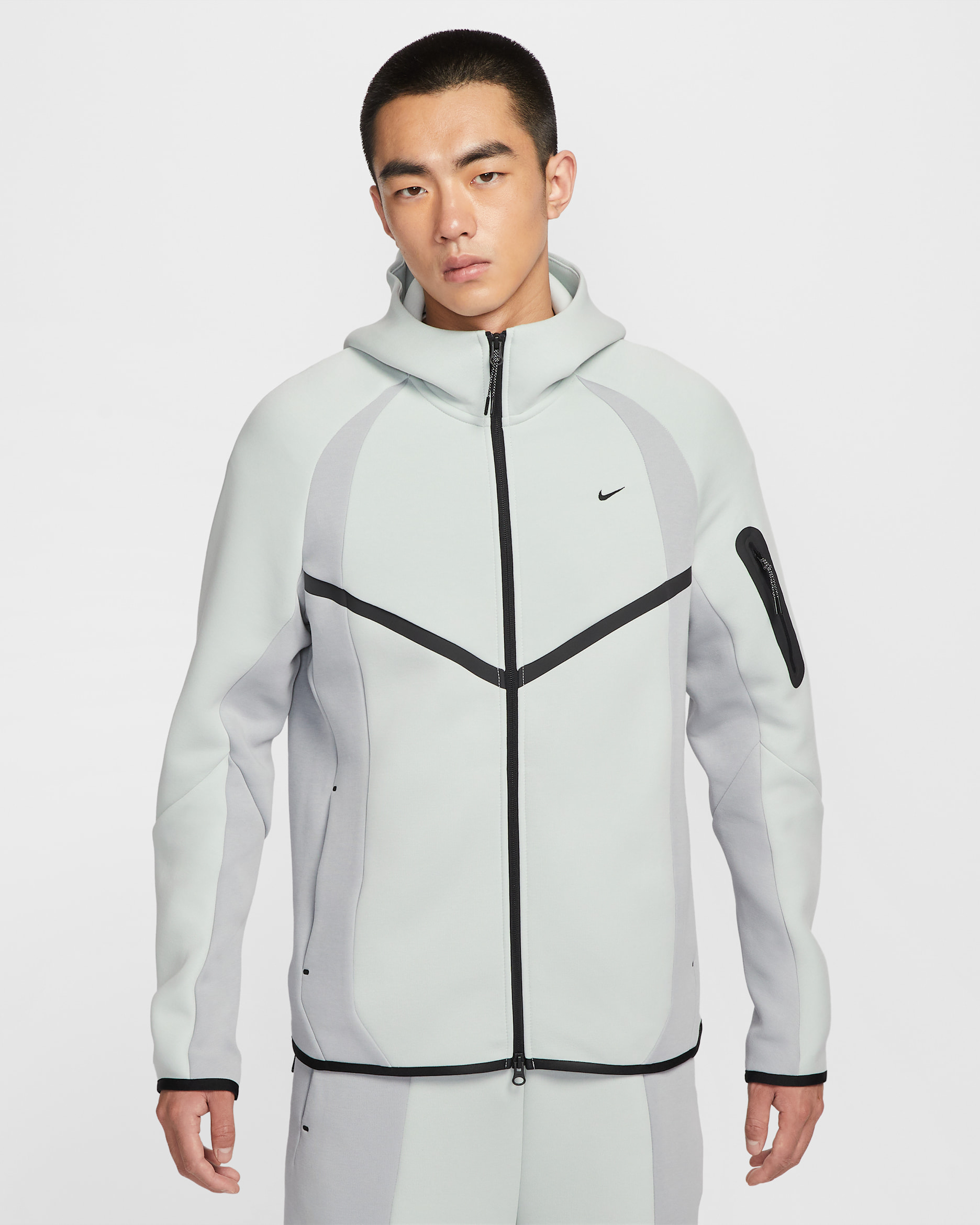 Nike Tech Men's Full-Zip Fleece Windrunner Jacket. Nike ID